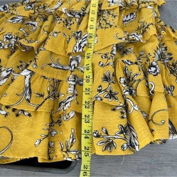 Skylar + Madison 1 Shoulder Ruffled Mini Dress, size large - Picture 7 of 11